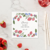 Serviette En Papier Berry Sweet Baby shower (En situation)