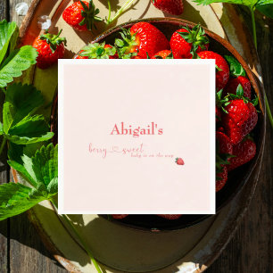 Serviette En Papier Berry Sweet Baby sur le chemin Baby shower