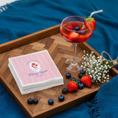 Serviette En Papier Berry Sweet Berries Monogram Baby shower