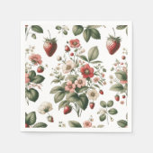 Serviette En Papier Berry Sweet Fraise partout sur Motif (Devant)