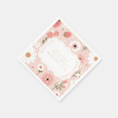 Serviette En Papier Berry Sweet Love Fête des mariées (Coin)