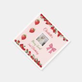 Serviette En Papier Berry Sweet photo d'anniversaire (Coin)