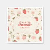 Serviette En Papier Berry Sweet Rose Coquette bébé (Devant)