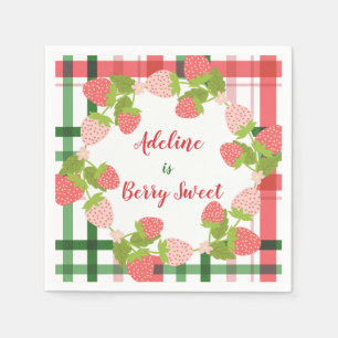 Serviette En Papier Berry Sweet Strawberry Party