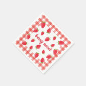 Serviette En Papier Berry Sweet Strawberry Party Napkin (Coin)