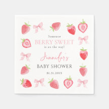 Berry Sweet Strawberry rose Bow Baby Girl Douche