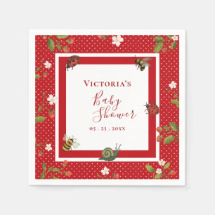 Serviette En Papier Berry Sweet Strawberry Watercolor Baby