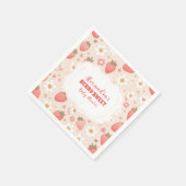 Serviette En Papier Berry Whimsical Sweet Rose (Coin)