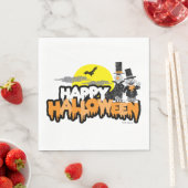 Serviette En Papier Bert et Ernie | Bonne Halloween (En situation)