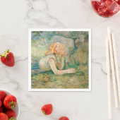 Serviette En Papier Berthe Morisot - Berger au repos (En situation)