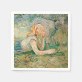 Serviette En Papier Berthe Morisot - Berger au repos (Devant)