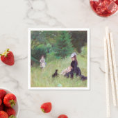Serviette En Papier Berthe Morisot - Dans un parc (En situation)