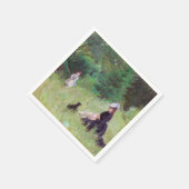 Serviette En Papier Berthe Morisot - Dans un parc (Coin)