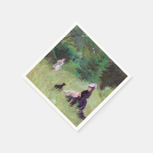 Serviette En Papier Berthe Morisot - Dans un parc (Coin)