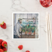 Serviette En Papier Berthe Morisot - Eugene Manet sur l'île de Wight (En situation)