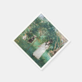 Serviette En Papier Berthe Morisot - La chasse aux papillons (Coin)