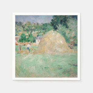 Serviette En Papier Berthe Morisot - Les piles de Haystacks à Bougival