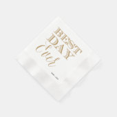 Serviette En Papier BEST DAY EVER cocktail napkin (Coin)
