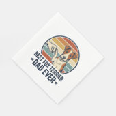 Serviette En Papier Best Fox Terrier Dad Ever Vintage Dog Lover Shirt_ (Coin)