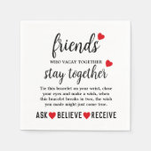 Serviette En Papier Best Friends Forever Friendship Day (Devant)