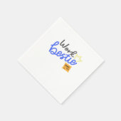 Serviette En Papier Bestie de travail - Bleu Classique (Coin)