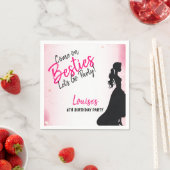 Serviette En Papier Besties Doll Rose Parties scintillant Party (En situation)