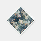 Serviette En Papier Bêta poisson bleu blanc (Coin)