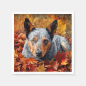 Serviette En Papier Bétail australien en automne Feuilles automne Insp (Devant)