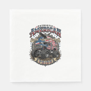 Serviette En Papier Bête Diesel Patriotique Monstre de la Liberté Cami