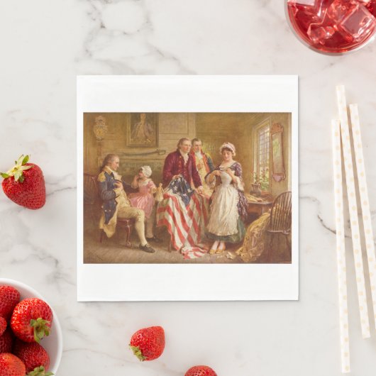 Serviette En Papier Betsy Ross, 1777 (Histoire américaine) (Patriote a (En situation)
