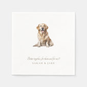 Serviette En Papier Better Together Custom Pet Funny Wedding Napkins (Devant)