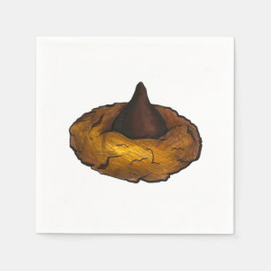 Serviette En Papier Beurre d'arachide Chocolat Cookie Foie Napkins