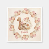 Serviette En Papier Beurre d'automne de l'ours 1er Anniversaire Papier (Devant)