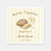 Serviette En Papier Beurre ensemble Pain et Fête des mariées de beurre (Devant)