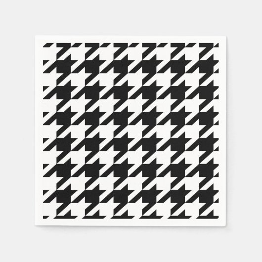 Serviette En Papier Beurre noire et blanche (Devant)