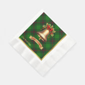 Serviette En Papier Beveridge Noël Tartan personnalisé (Coin)
