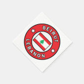 Serviette En Papier Beyrouth Liban (Coin)