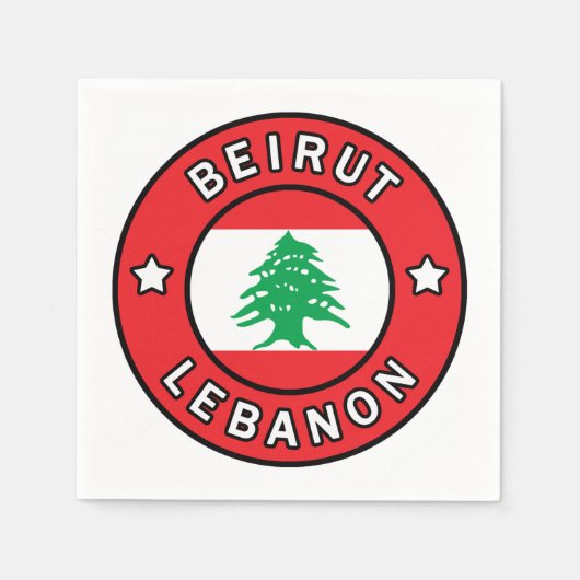 Serviette En Papier Beyrouth Liban (Devant)