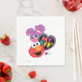 Serviette En Papier BFF Abby et Elmo (En situation)