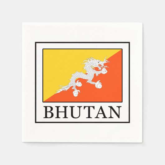 Serviette En Papier Bhoutan (Devant)