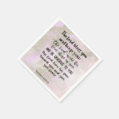 Serviette En Papier Bible verse Corinthiens Floral Carré Napkins (Coin)