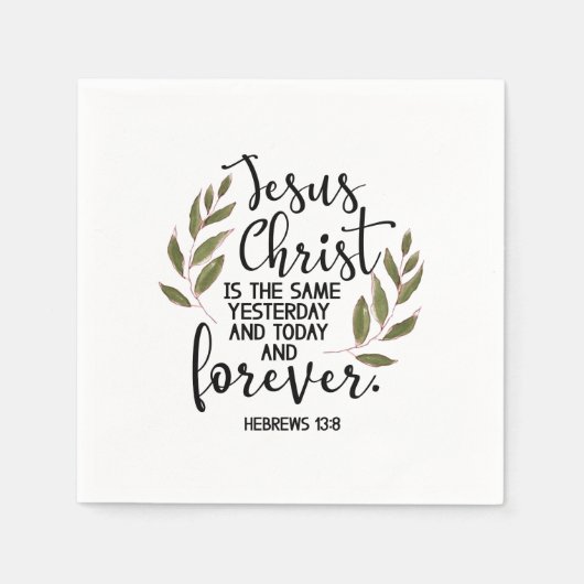 Serviette En Papier Bible verse Hebrews  (Devant)