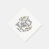 Serviette En Papier Bible verse Hebrews  (Coin)