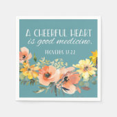 Serviette En Papier Bible verse Proverbes Papier (Devant)