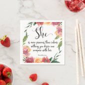 Serviette En Papier Bible verse Proverbes Papier Napkins (En situation)