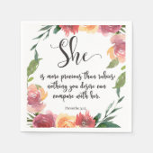 Serviette En Papier Bible verse Proverbes Papier Napkins (Devant)