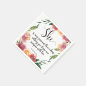 Serviette En Papier Bible verse Proverbes Papier Napkins (Coin)