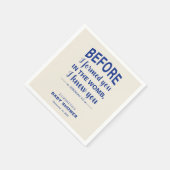 Serviette En Papier Bible Verset Baby shower Jérémie Christian Modern (Coin)