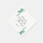 Serviette En Papier Bible verset Isaïe Carré (Coin)