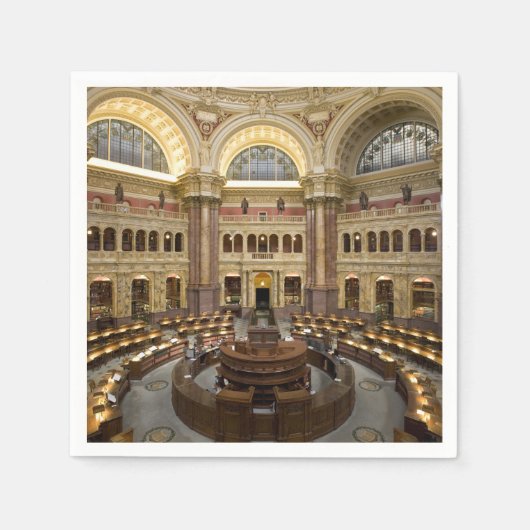 Serviette En Papier Bibliothèque du Congrès (Devant)
